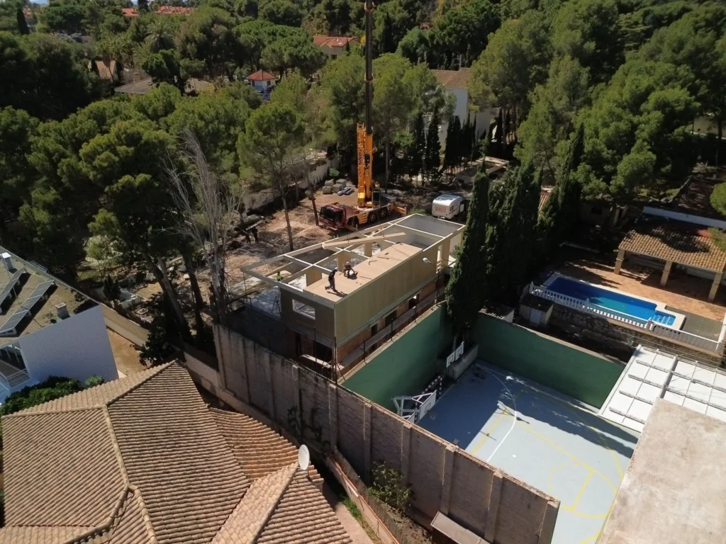 grabación de construcción de viviendas en Valencia